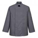 Portwest Suffolk Chefs Jacket LS L Slate Gry POW34862