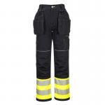 Portwest PW3 Hi Vis Class 1 Holster Pocket Trousers 28 YellowBlk POW34940