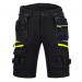 Portwest DX4 Detachable Holster Pocket Shorts 30 Blk POW35037