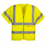 Portwest Hi Vis Band and Brace Zip Vest SS L Yellow POW35161