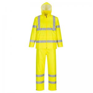 Portwest Hi Vis Packaway Rain Suit 3XL Yellow POW35297
