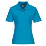 Portwest Naples Womens Polo Shirt L Aqua POW35594