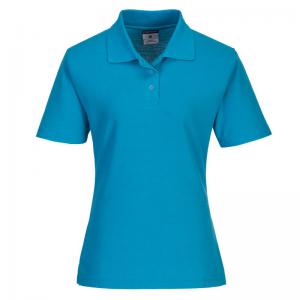 Portwest Naples Womens Polo Shirt XL Aqua POW35597