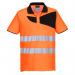 Portwest PW2 Hi Vis Cotton Comfort Polo Shirt SS 4XL OrangeBlk POW35606