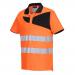 Portwest PW2 Hi Vis Cotton Comfort Polo Shirt SS 4XL OrangeBlk POW35606