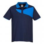 Portwest PW2 Cotton Comfort Polo Shirt SS L NavyRoyal POW35752