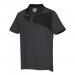 Portwest PW2 Cotton Comfort Polo Shirt SS L Zoom GryBlk POW35764