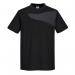 Portwest PW2 Cotton Comfort T-Shirt SS L BlkZoom Gry POW35770