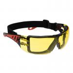 Portwest Tech Look Plus Spectacles Amber (Pack of 12) POW35803