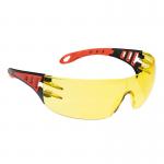 Portwest Tech Look Spectacles Amber (Pack of 12) POW35805