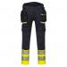 Portwest DX4 Hi Vis Detachable Holster Pocket Class 1 Trousers 28 YellowBlk POW35819