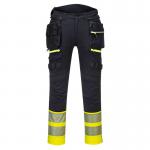 Portwest DX4 Hi Vis Detachable Holster Pocket Class 1 Trousers 38 YellowBlk POW35825