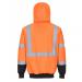 Portwest Hi Vis Contrast Zipped Hoodie 4XL OrangeBlk POW35858