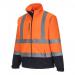 Portwest Hi Vis Contrast Softshell 3L L OrangeNavy POW35875