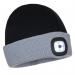Portwest Two Tone LED Rechargeable Beanie BlkGry (Pack of 12) POW35887