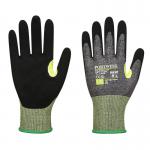 Portwest CS Cut E15 Nitrile Glove L GryBlk (Pack of 12) POW36073