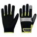 Portwest Pw3 General Utility Glove 1 Pair BlackYellow Large (Pack of 12) A770BKYL POW36108