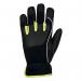 Portwest Pw3 Tradesman Glove 1 Pair BlackYellow Large (Pack of 12) A771BKYL POW36113