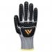 Portwest Waterproof HR Cut Impact Glove 1 Pair GreyBlack Large AP55G8RL POW36134