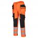 Portwest DX4 Hi Vis Detachable Holster Pocket Trousers 28 OrangeBlk POW36290