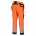 Portwest DX4 Hi Vis Detachable Holster Pocket Trousers 28 OrangeBlk POW36290