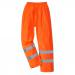 Portwest Hi Vis Rain Trousers XS Orange POW36375