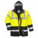 Portwest Hi Vis Contrast Winter Traffic Jacket XS YellowBlk POW36377