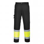 Portwest Hi Vis Contrast Class 1 Service Trousers L YellowBlk POW37440