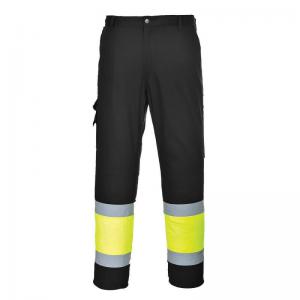 Portwest Hi Vis Contrast Class 1 Service Trousers 2XL YellowBlk