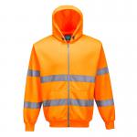 Portwest Hi Vis Zipped Hoodie XS Orange POW38137