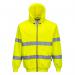 Portwest Hi Vis Zipped Hoodie XS Yellow POW38139