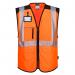 Portwest PW3 Hi Vis Executive Vest 4XL OrangeBlk (Pack of 10) POW38178