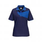 Portwest Pw2 Womens Polo Shirt Short Sleeve NavyRoyal XL PW219NRRXL POW38733