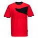 Portwest PW2 Cotton Comfort T-Shirt SS S RedBlk POW38856