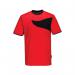 Portwest PW2 Cotton Comfort T-Shirt SS S RedBlk POW38856