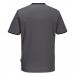 Portwest PW2 Cotton Comfort T-Shirt SS L Zoom GryBlk POW38866