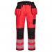 Portwest PW3 Hi Vis Holster Pocket Work Trousers 28 RedBlk POW38884