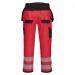 Portwest PW3 Hi Vis Holster Pocket Work Trousers 28 RedBlk POW38884