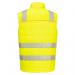 Portwest DX4 Hi Vis Hybrid Baffle Bodywarmer 4XL YellowBlk POW38904