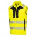 Portwest DX4 Hi Vis Hybrid Baffle Bodywarmer 4XL YellowBlk POW38904