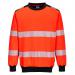 Portwest PW3 Hi Vis Sweatshirt 4XL RedBlk POW38991