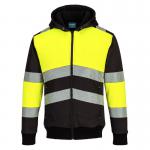 Portwest PW3 Zipped Class 1 Winter Hoodie 4XL YellowBlk POW39179