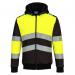 Portwest PW3 Zipped Class 1 Winter Hoodie 4XL YellowBlk POW39179