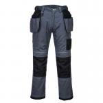 Portwest PW3 Stretch Holster Work Trousers 28 Zoom GryBlk POW39435