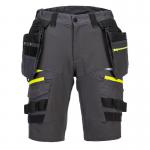 Portwest DX4 Detachable Holster Pocket Shorts 26 Metal Gry POW40992