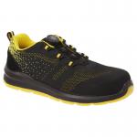 Portwest Portwest Compositelite Wire Lace Safety Trainer Knit S1P 36 BlkYellow POW41363