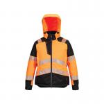 Portwest Pw3 High Visibility Womens Winter Jacket OrangeBlack Large T162OBRL POW44371