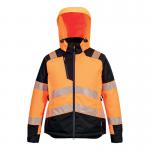 Portwest Pw3 High Visibility Womens Winter Jacket OrangeBlack Medium T162OBRM POW44372
