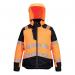 Portwest Pw3 High Visibility Womens Winter Jacket OrangeBlack Medium T162OBRM POW44372