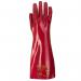 Portwest Grip 12 PVC Gauntlet 45cm XL Red (Pack of 12) POW44845